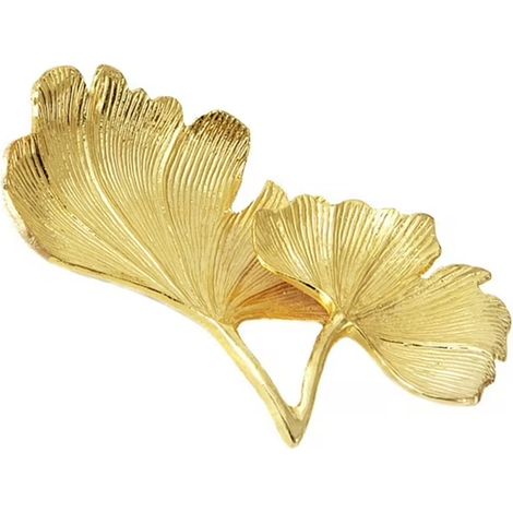 1 Plateau de rangement, feuille de ginkgo, vide-poches, bijoux, maquillage, maison, bureau (1/5)