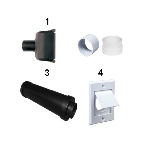 Kit de rejet d'air pour centrales d'aspiration Aspibox Family et Serenity (1/2)