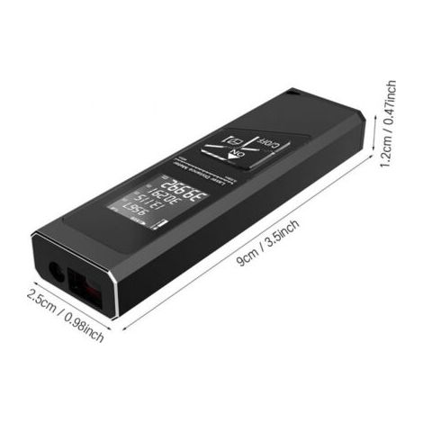 Télémètre Laser Numérique 40m avec Niveau Infrarouge et Règle Intégrée - Outil de Mesure Précis pour Rénovation et Construction
