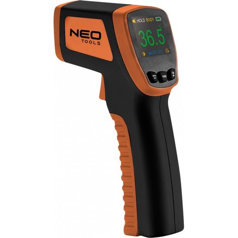 NEO TOOLS THERMOMÈTRE AVEC INDICE DE PROTECTION IP44, DISTANCE DE MESURE 5-15 CM, TEMPÉRATURE DE FONCTIONNEMENT 16-35 °C, PLAGE (1/2)
