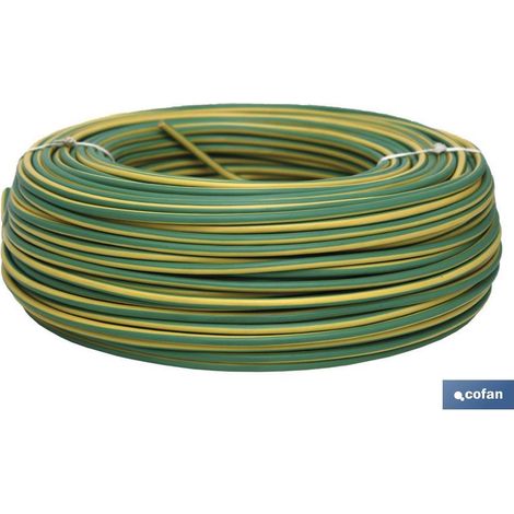 Rotolo Di Cavo H07v-K 1x2.5mm2 Giallo/Verde (100m) (1/3)