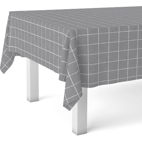Nappe en Toile cirée carrée Grise 140220cm (1/5)