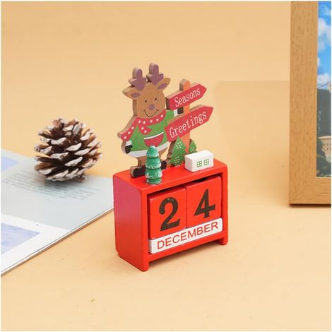 Weihnachtsdekorationen, Adventskalender, Spielzeug, Geschenke, Weihnachtsmann aus Holz, Bürodekorationen (1/5)