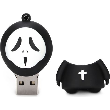 Clé USB fantôme sans visage, disque dur externe, périphérique de stockage, cadeau d'Halloween, 128 Go (1/5)