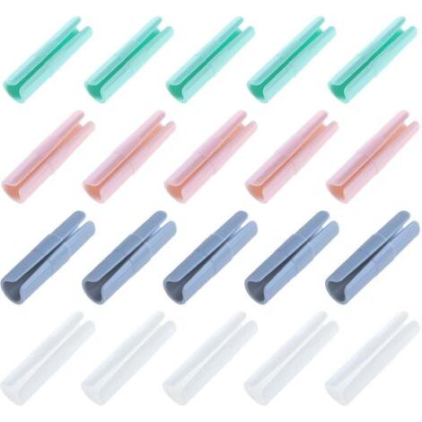 20 pièces enfile couette clips plastique fixe couette clips pour housse de couette couette clips pour couette (multicolore) (1/5)