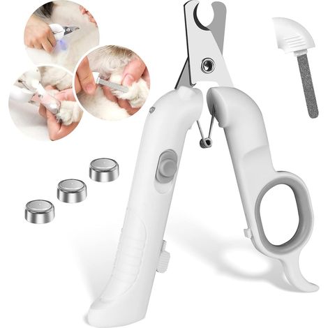 Coupe-ongles pour chiens avec lumière LED, coupe-ongles professionnels pour chats et chiens,