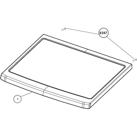 Coperchio - Lavatrice - BEKO - 353139