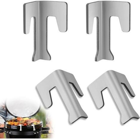 Lot de 4 entretoises universelles en acier inoxydable pour plaque de cuisson, Entretoises pour plaque de cuisson pour Plaques de Feu, BBQ Disc, Plaques de Gril (1/5)