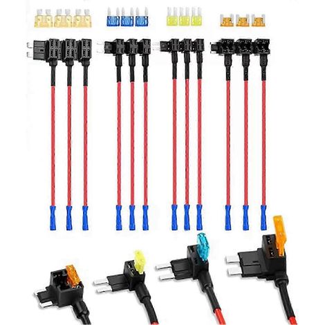 Connecteurs de pontage électrique automobile avec porte-fusibles, porte-fusibles miniatures extra-plats, mini-fusibles à lames, accessoires automobiles (1/3)
