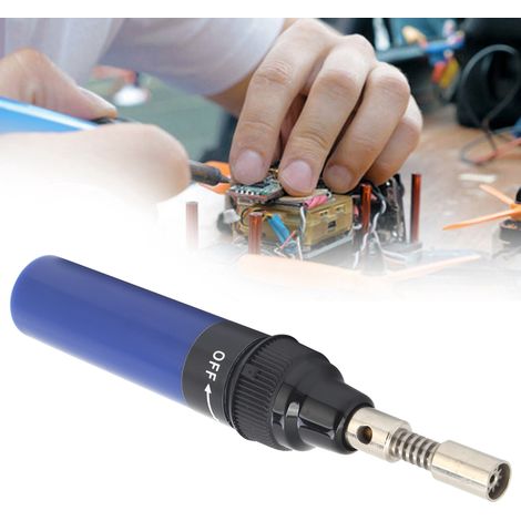 Fer à souder à gaz VA-100 en forme de stylo, bleu foncé (1/5)