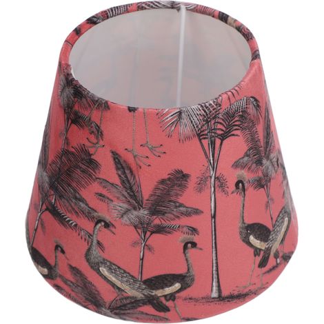 Abat-jour moderne Simple en velours, décoration conique exquise pour tête de lampe E27 E14, paons