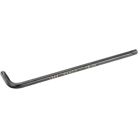 Bahco Langer Winkelschraubendreher für manipulationssichere TORX-Schrauben, phosphatiert, T9 x 80 mm (1/4)