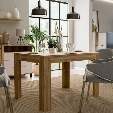 Tavolo Allungabile Neutra Rovere Medio 120/175 cm con Gambe Squadrate (1/5)