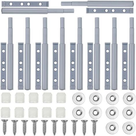 Magnet Cupboard Door, 10 Pieces Push to Open Push Button Magnetic Latch, Shock Absorber Push Door Closer, Cabinet Drawer Rebounder, Push Cupboard Magnetic Closer (1/5)