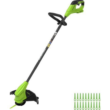 24V Tondeuse à Gazon sans Balai Gen2 pour Jardins Petits à Moyens, Largeur de Coupe de 25 cm, inclut 20 Lames en Plastique sans Batterie et Chargeur, Vert ST2502 (1/5)