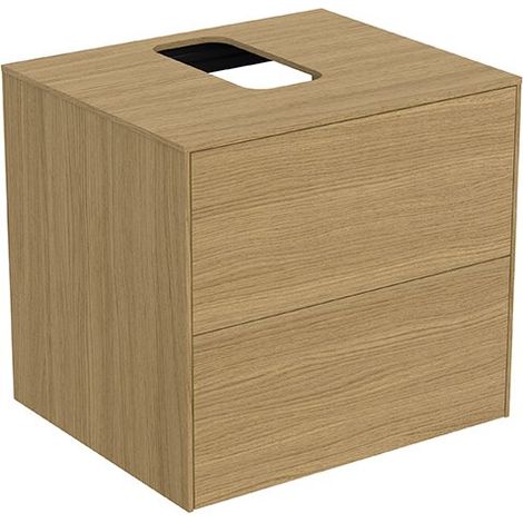 IDEAL STANDARD T3940Y6 Meuble sous lavabo Conca WT, 2 tiroirs (1/2)