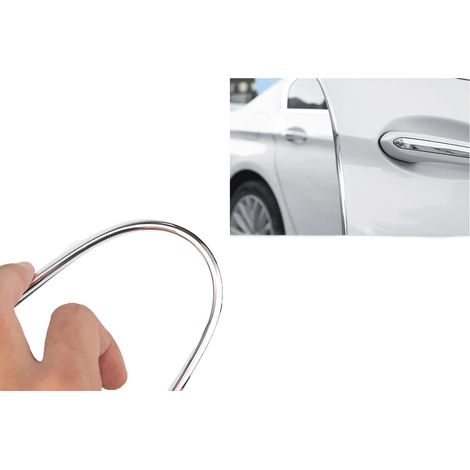 Copriprofilo paraurti portiera auto striscia decorativa cromata 4pz CA-0124 (1/5)