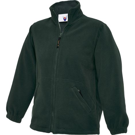 Kinder Classic Arbeits-Fleecejacke Flaschengrün 11/13 Jr. 300 g/m² (1/2)