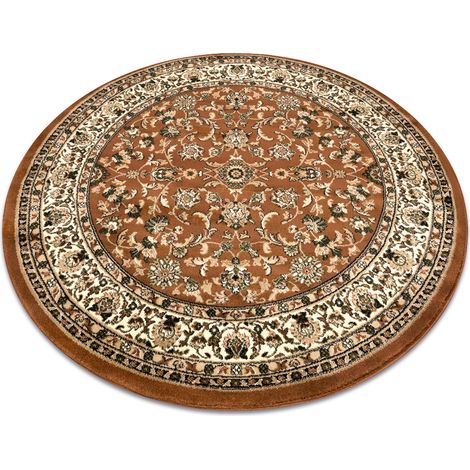 Tappeto ROYAL ADR cerchio disegno 1745 maro brown rotondo 150 cm