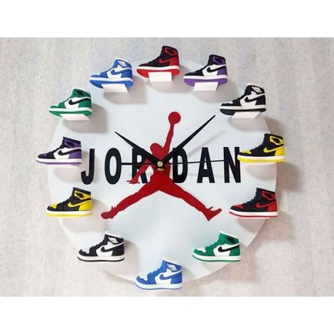 Horloge murale - - Chaussure stéréo 3D classique - Design unique