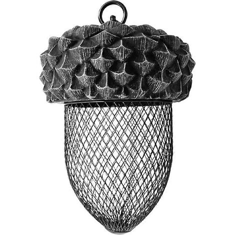 Mangeoire suspendue en métal pour oiseaux, décoration extérieure, mangeoire à graines de tournesol et cacahuètes pour pics, mésanges A (1/5)