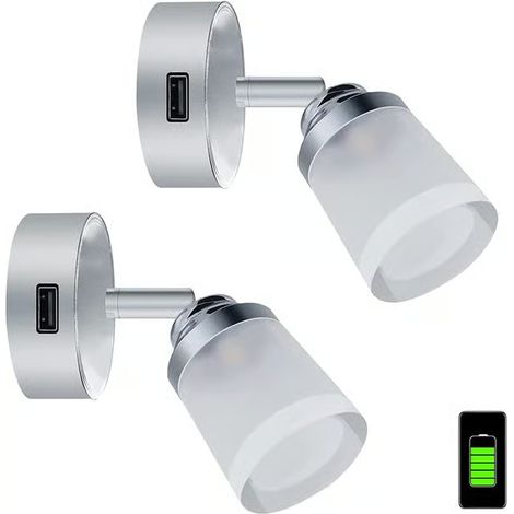 Lampe de lecture LED 12V avec USB, interrupteur tactile 3W, spot mural, lampe de lit dimmable pour camping-car, bateau, caravane CJY, lampe de lecture LED 12V avec USB (1/5)