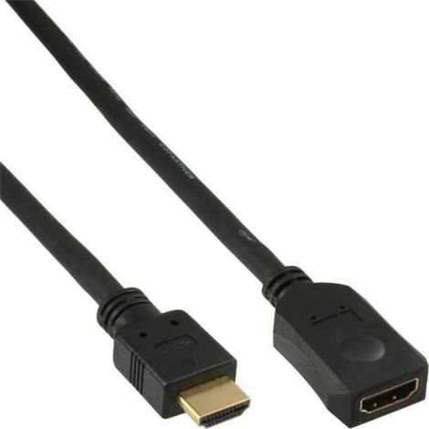 Rallonge HDMI - 3 M - Connecteur Mâle Vers Femelle - 19 Broches - Contacts Dorés - Câble Haute Vitesse