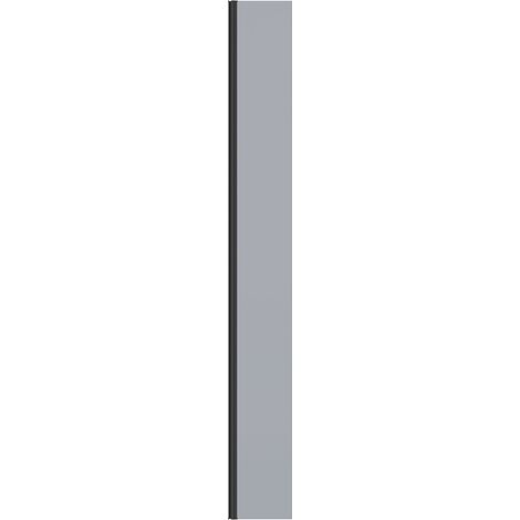 Walk In Shower Enclosure Wet Room Grey Glass Screen Return Panel - 215x1950mm (1/4)