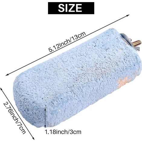 Pierre de lave 3 pièces Ledge pour rongeurs, bloc à ronger pour lapins, hamsters et perroquets, couleur aléatoire, accessoire minéral naturel (1/5)