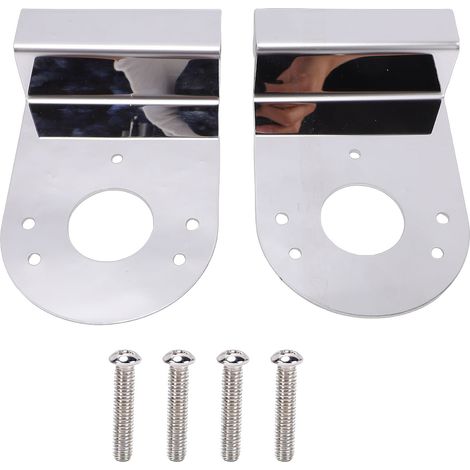 Staffe di supporto per luci a forma di anguria, 2 pezzi, morsetto angolare a 90 gradi in acciaio inox per autocarri con semirimorchio. (1/5)