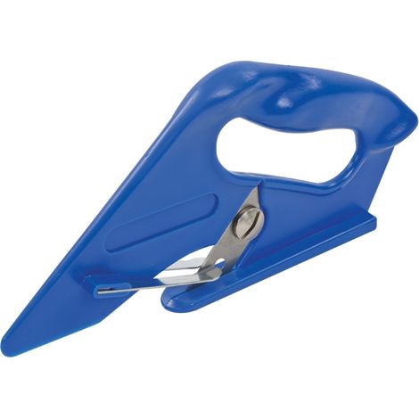 Silverline – Couteau à moquette 230 mm – Lame en acier SK5 à 50° – Conception ergonomique pour coupe précise – Nez long pour matériaux lourds (1/4)