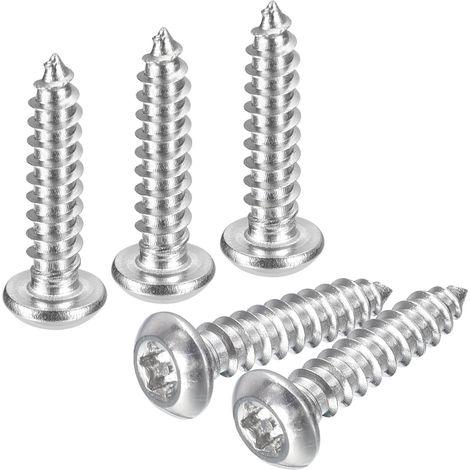 10Pcs 6 X 5/8" Vis de Sécurité Torx Vis Auto-Taraudeuses 304 (1/5)