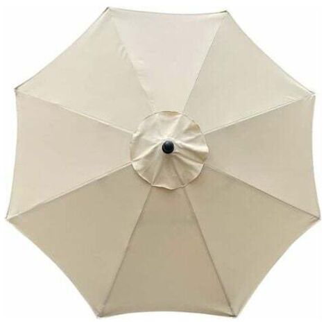 Replacement fabric for garden parasol, 3 m, 8 ribs, beige (1/5)