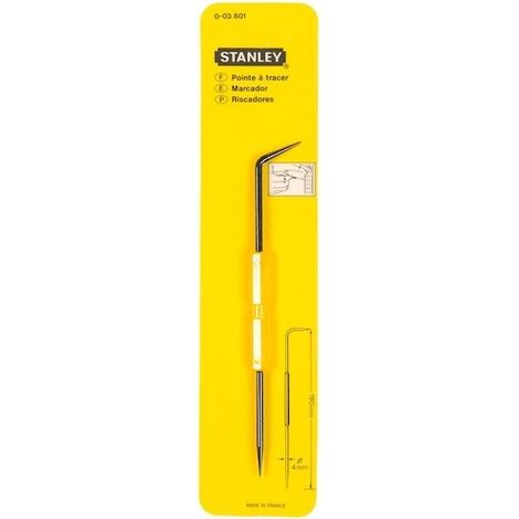 Pointe à tracer Stanley 0-03-601 190 mm Acier chrome-vanadium 4 mm (1/2)
