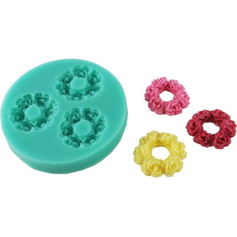 Stampo in silicone 3D per ghirlande di rose (1/2)