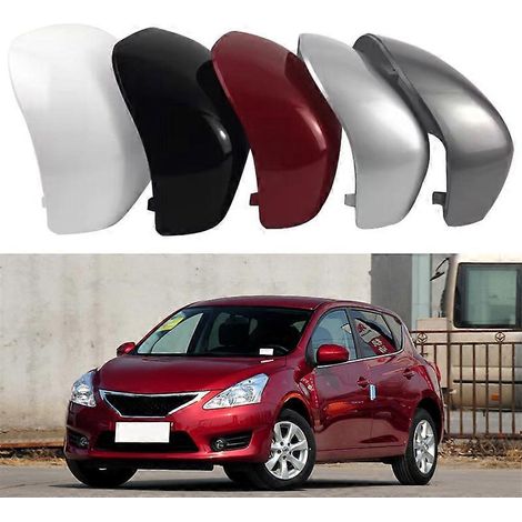 Passend für Nissan Tiida (Baujahre 2011–2015): Rückspiegelgehäuse, Rückspiegelabdeckung, links und rechts, Schutzabdeckungen – linkes Gehäuse, unlackiert