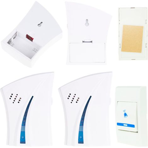 Campanello wireless AG48 con 2 suonerie e 1 telecomando, portata 36 MEL e 150 m.