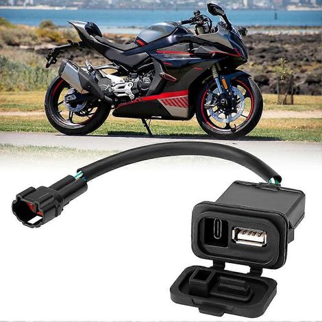 Chargeur double USB Type-C pour CFMOTO 450SS, 450SR, 450NK, 450SR-S, 800NK, NK800, 250SR, SR250, 300SS et 300SR Sport (1/5)