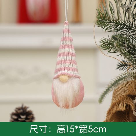 Christmas decorations, knitted hats, forest elder home ornaments, Christmas tree dolls, Christmas accessories