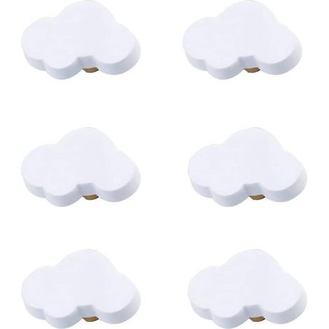 ZVD Lot de 6 boutons de tiroir en caoutchouc souple en forme de dessin animé (1/3)