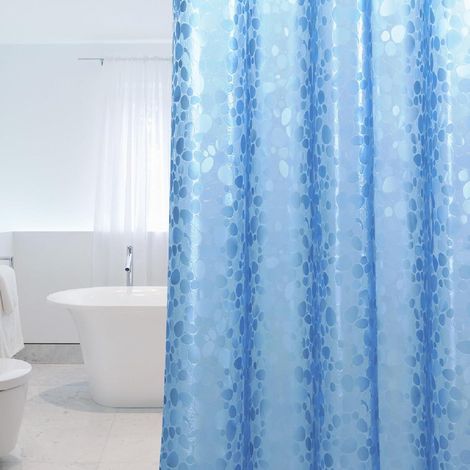 Duschvorhang 183x183cm Wasserdicht Blau H183 x B183 cm (1er Pack) (1/5)
