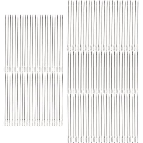 Aiguilles à coudre en acier pour travaux manuels, réparation vêtements, broderie créative et tricot - Matériel de couture essentiel (1/5)
