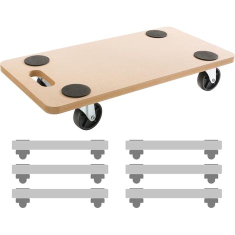 Arebos – Chariot d'atelier 6 pièces – Capacité de charge 200 kg – Panneau MDF robuste – Roulettes pivotantes en PU pour sols sensibles (1/5)