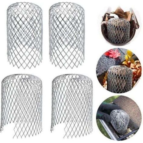 Pack of 6 protective grids for aluminum gutters, XU, Metal gutter guards, For homes, Eaves, Trenches and sewers - (1/4)