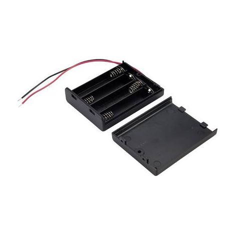 TRU COMPONENTS SBH441A Support de pile 4x LR3 (AAA) raccordement par fils X458941 (1/2)