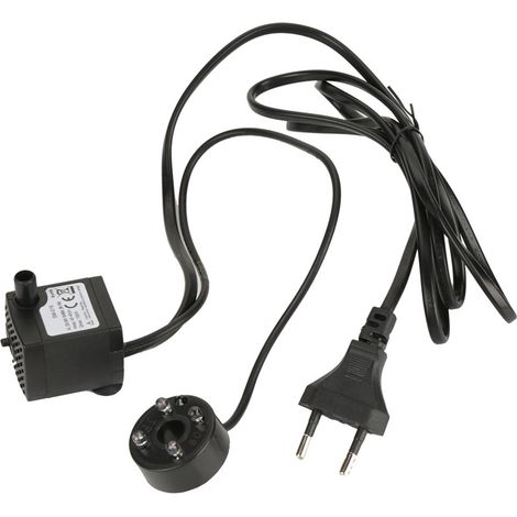 Pompe à eau Submersible Ultra silencieuse 2W avec lumière LED fontaine de réservoir d'aquarium d'étang à poissons (1/5)
