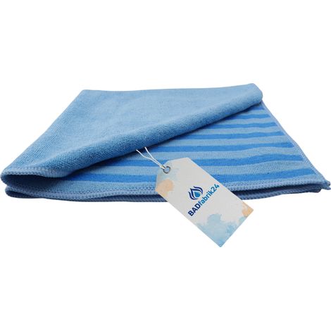 BADfabrik24 Mikrofaser Borstentuch 40x40 cm blau 1 Stück