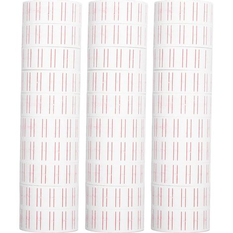 15000 étiquettes adhésives 21x12mm – 30 rouleaux, pour étiqueteuse MX5500 (1/5)
