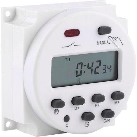 Minuterie de relais électronique programmable numérique LCD à micro-ordinateur (24 V CA/CC) (1/5)