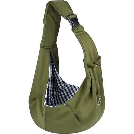 Sac de Transport pour Chien et Chat Bandoulière Réglable Sac Transport Chien Sac à Bandoulière Mains Libres Sac Transport Petit Chien pour Petit Moyen Animaux Jusqu’à 7.5kg (1/5)
